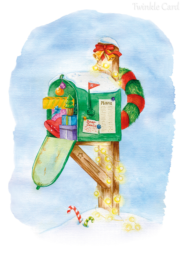 Zara Home Детский почтовый ящик для отправки новогодних писем в виде пряничного домика 8642/060