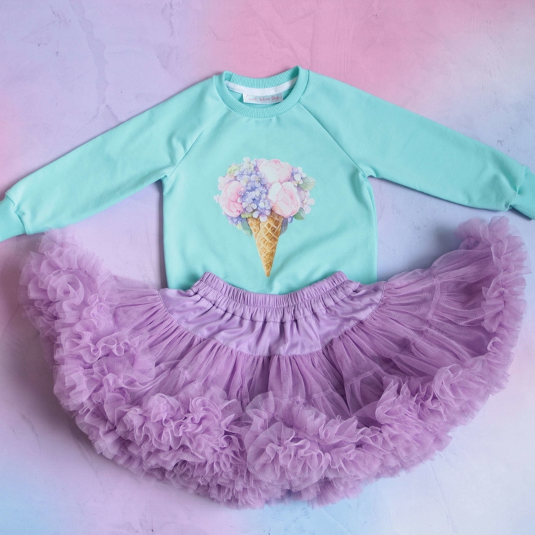 Cвитшот мятный "Пион"