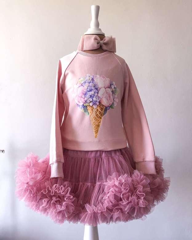 Cвитшот розовый  "Пион"