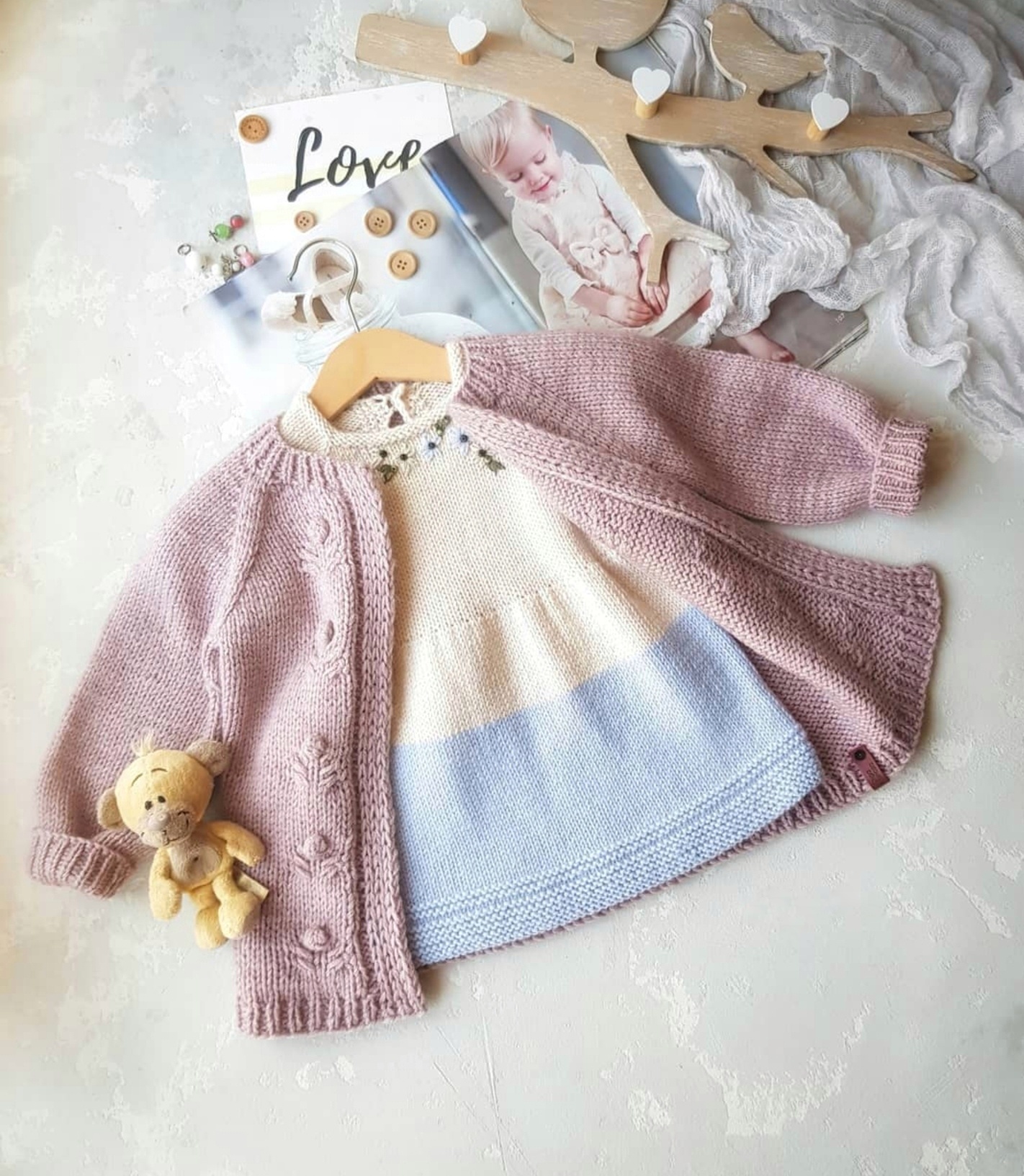 Кардиган “Cozy Cardi” + платье "Mary Dress"