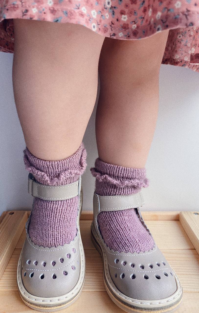 Вязание носков для детей. Детские вязаные носки