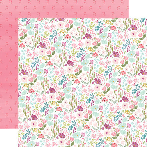 Лист двухсторонней бумаги из коллекции Flora No.3 “Subtle Small Floral”