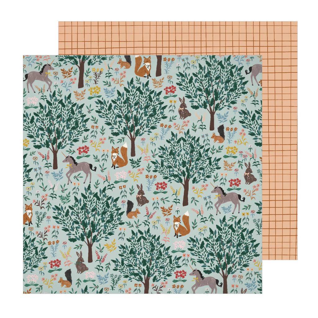 Лист бумаги из коллекции Magical forest “Imaginary”  Crate Paper