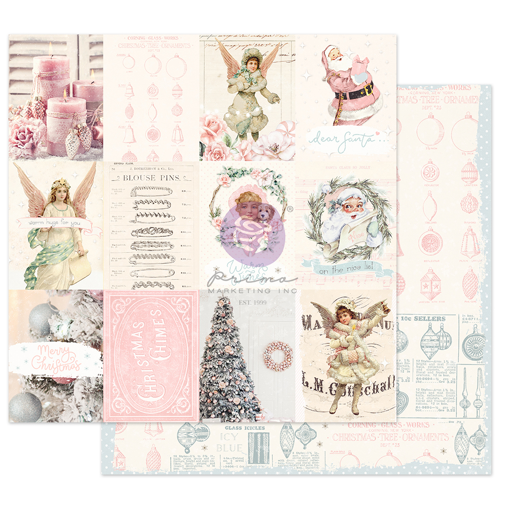 Лист бумаги с фольгированием CHRISTMAS SPARKLE COLLECTION 12*12 SHEET – MAGICAL HOLIDAY – 1 SHEET, 12″X12″ W/ FOIL DETAIL