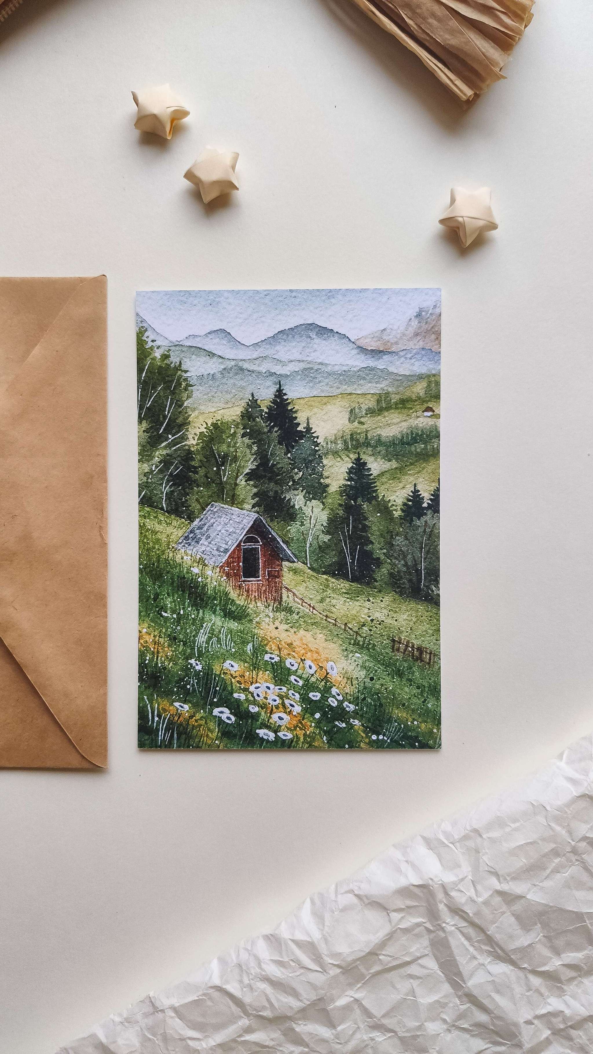 Открытка "Альпийский луг" | small
