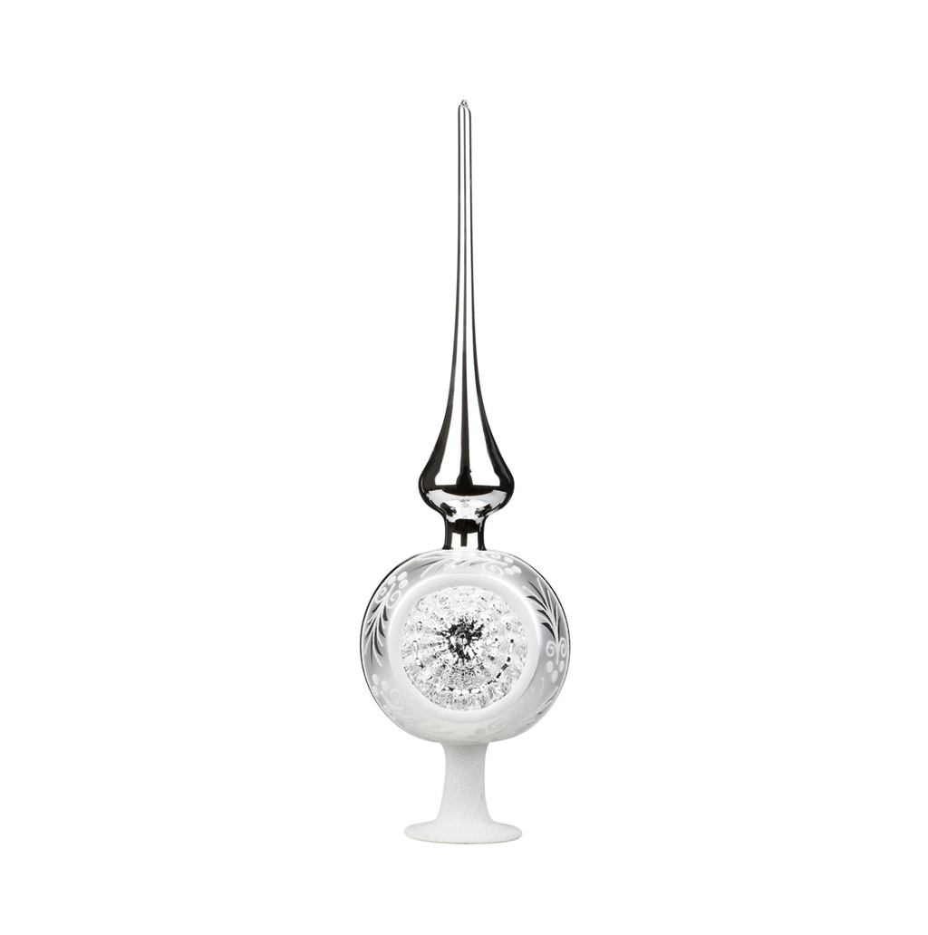 Tree topper elegant silver