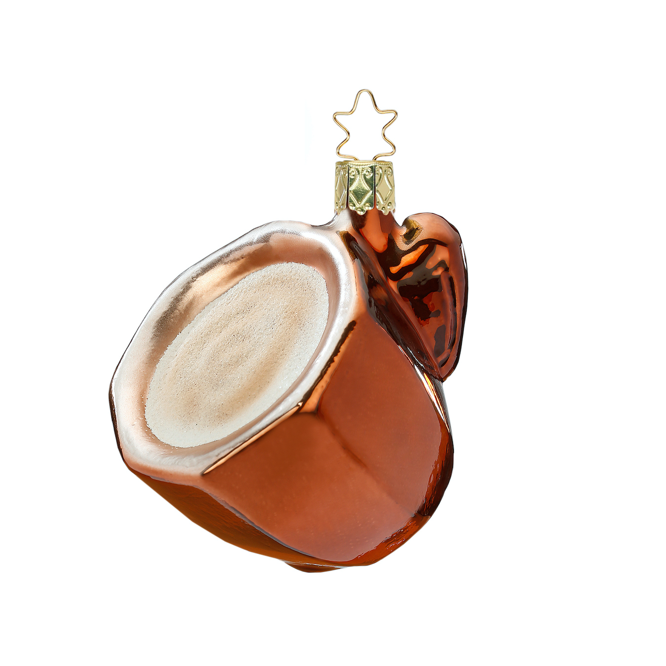 Espresso Glass  Christmas Ornament