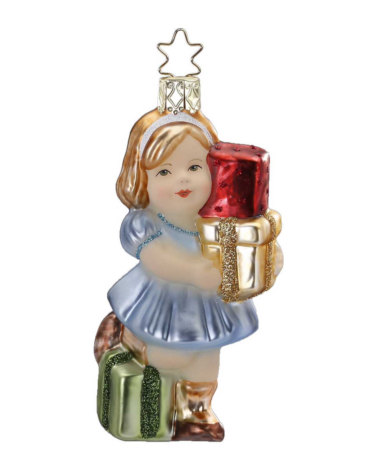 A present for you, glass ornament, 11 cm