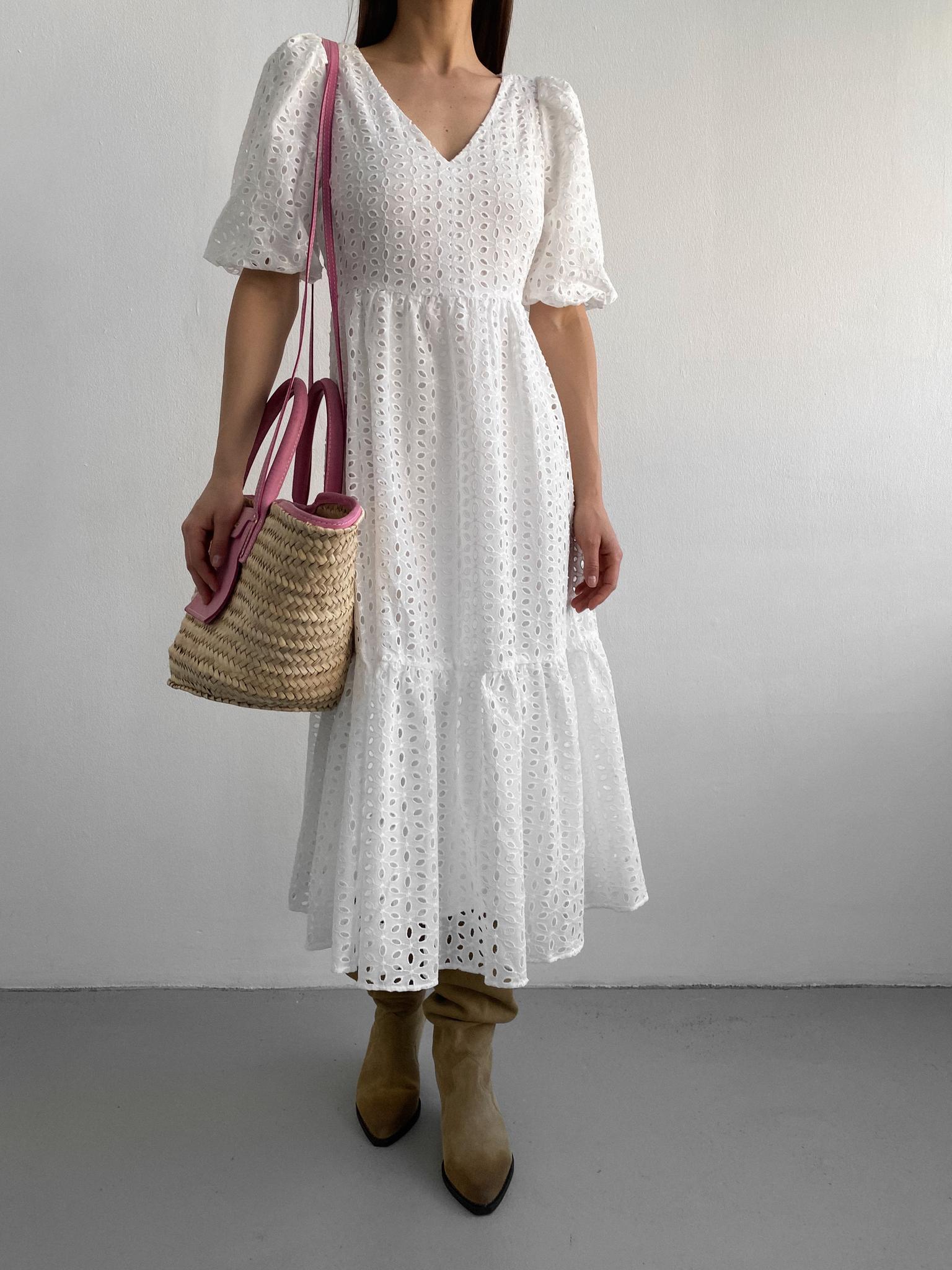 Белое Платье Из Хлопка Из Хлопка онлайн | DHgate
