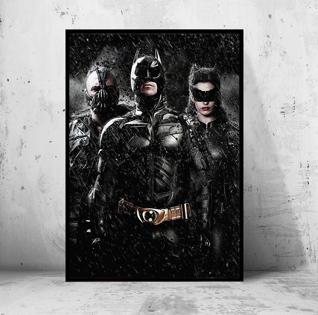 Постер на ПВХ 3 мм. "Batman: The Dark Knight Rises / Бэтмен: Тёмный рыцарь: Возрождение легенды" #2