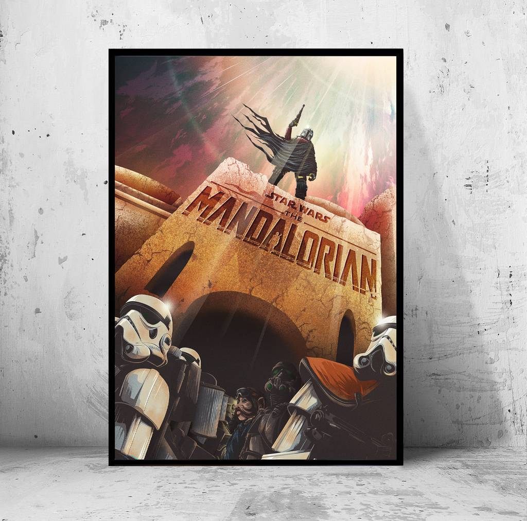 Постер "the Mandalorian" (Мандалорец / Звездные Войны / Star Wars)