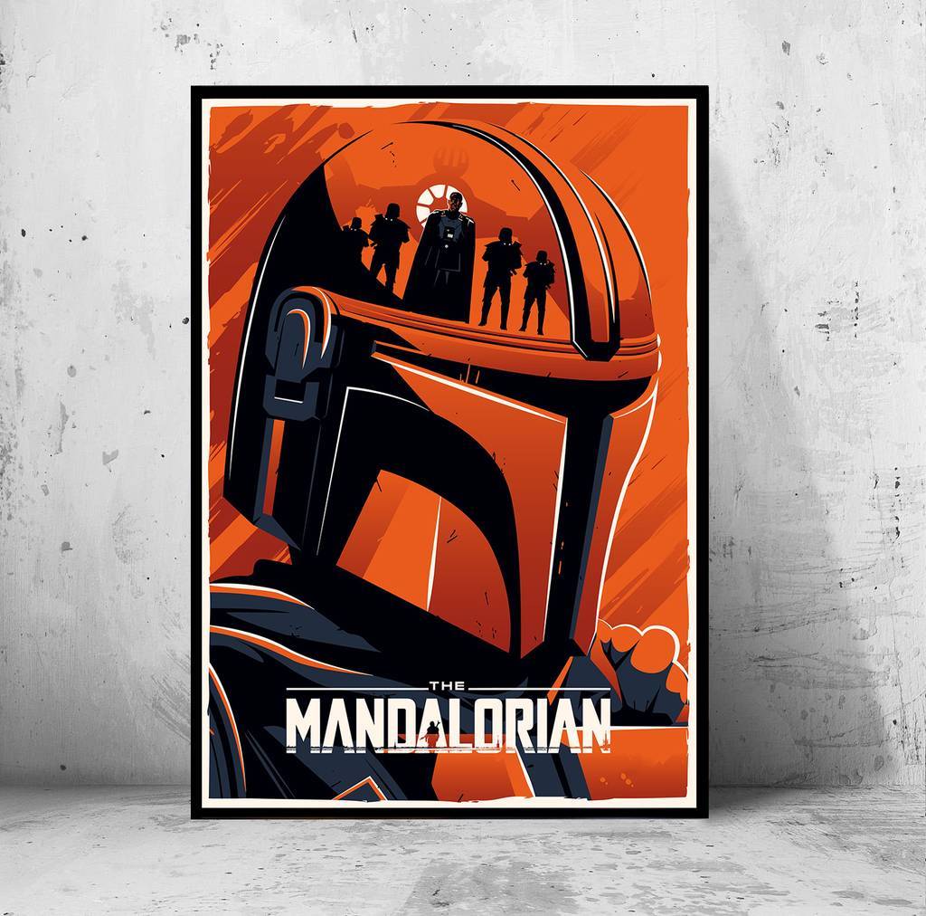 Постер "the Mandalorian" (Мандалорец / Звездные Войны / Star Wars)
