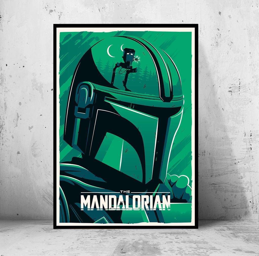 Постер "the Mandalorian" (Мандалорец / Звездные Войны / Star Wars)