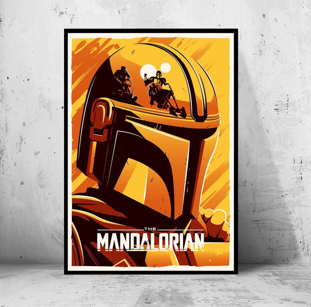 Постер "the Mandalorian" (Мандалорец / Звездные Войны / Star Wars)