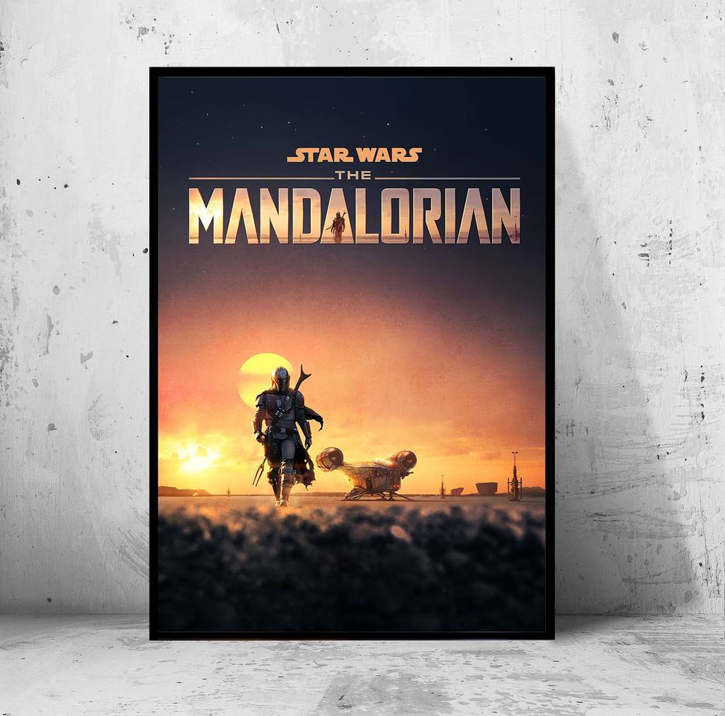 Постер "the Mandalorian" (Мандалорец / Звездные Войны / Star Wars)