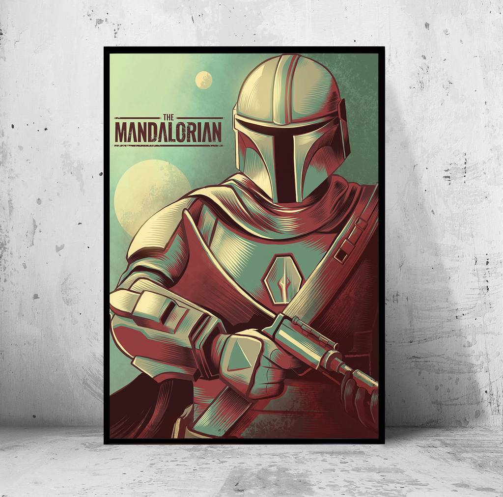 Постер "the Mandalorian" (Мандалорец / Звездные Войны / Star Wars)