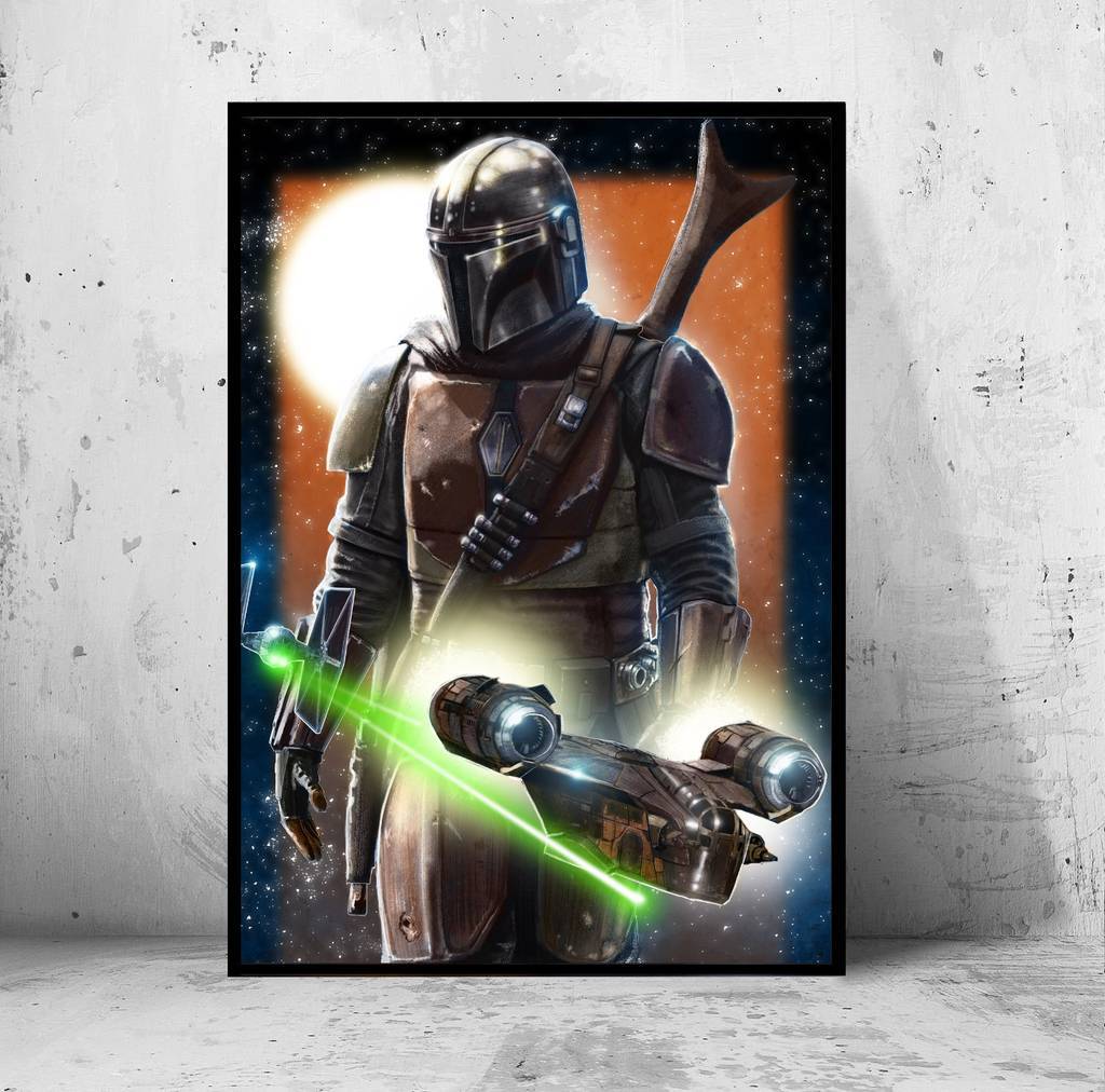 Постер "the Mandalorian" (Мандалорец / Звездные Войны / Star Wars)