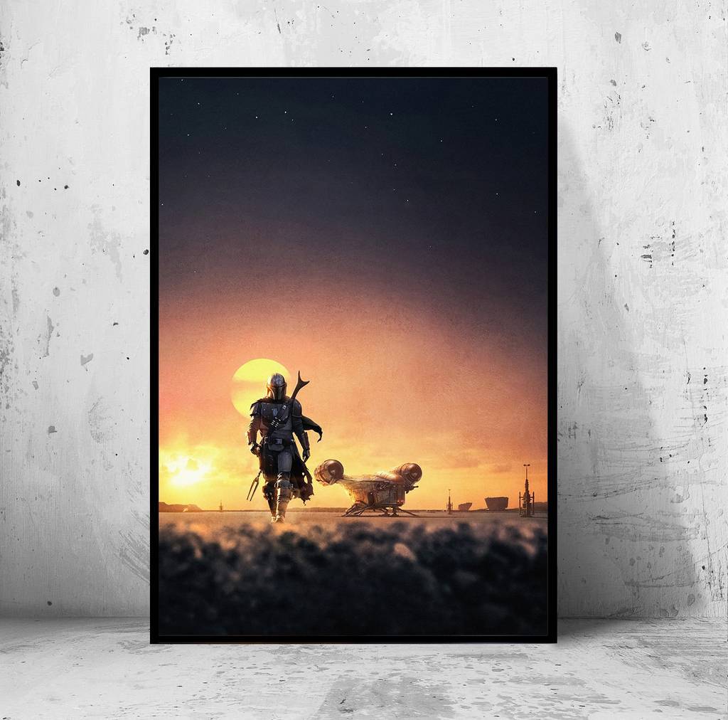 Постер "the Mandalorian" (Мандалорец / Звездные Войны / Star Wars)