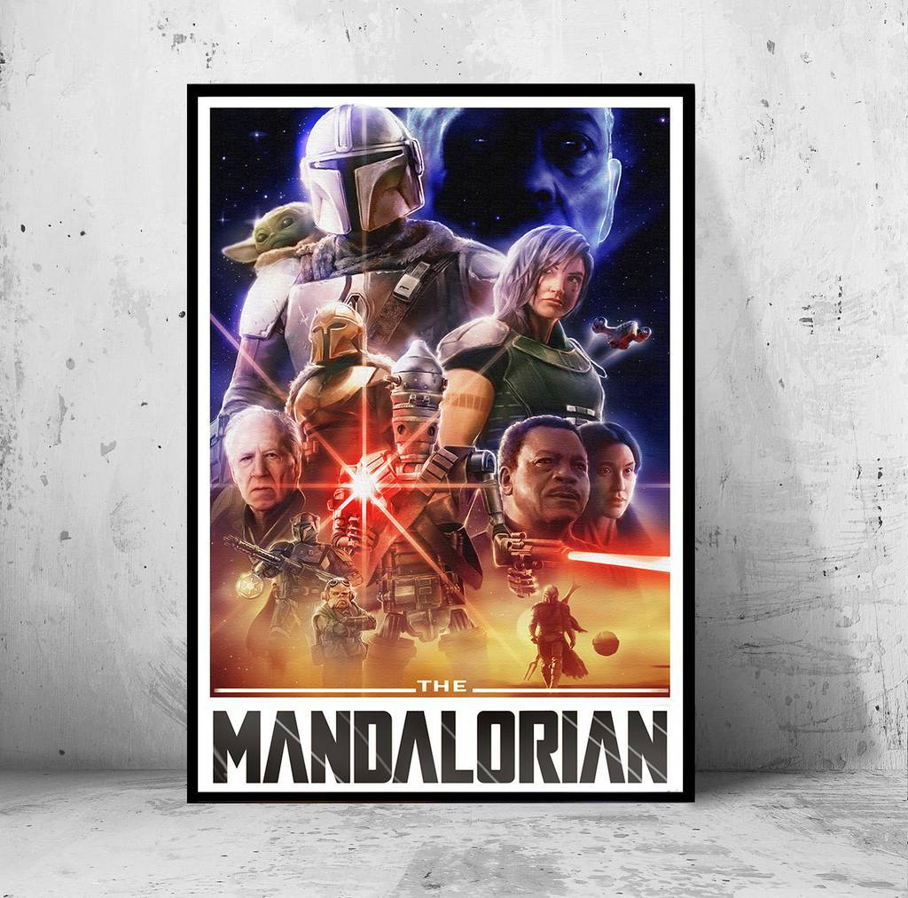 Постер "the Mandalorian" (Мандалорец / Звездные Войны / Star Wars)