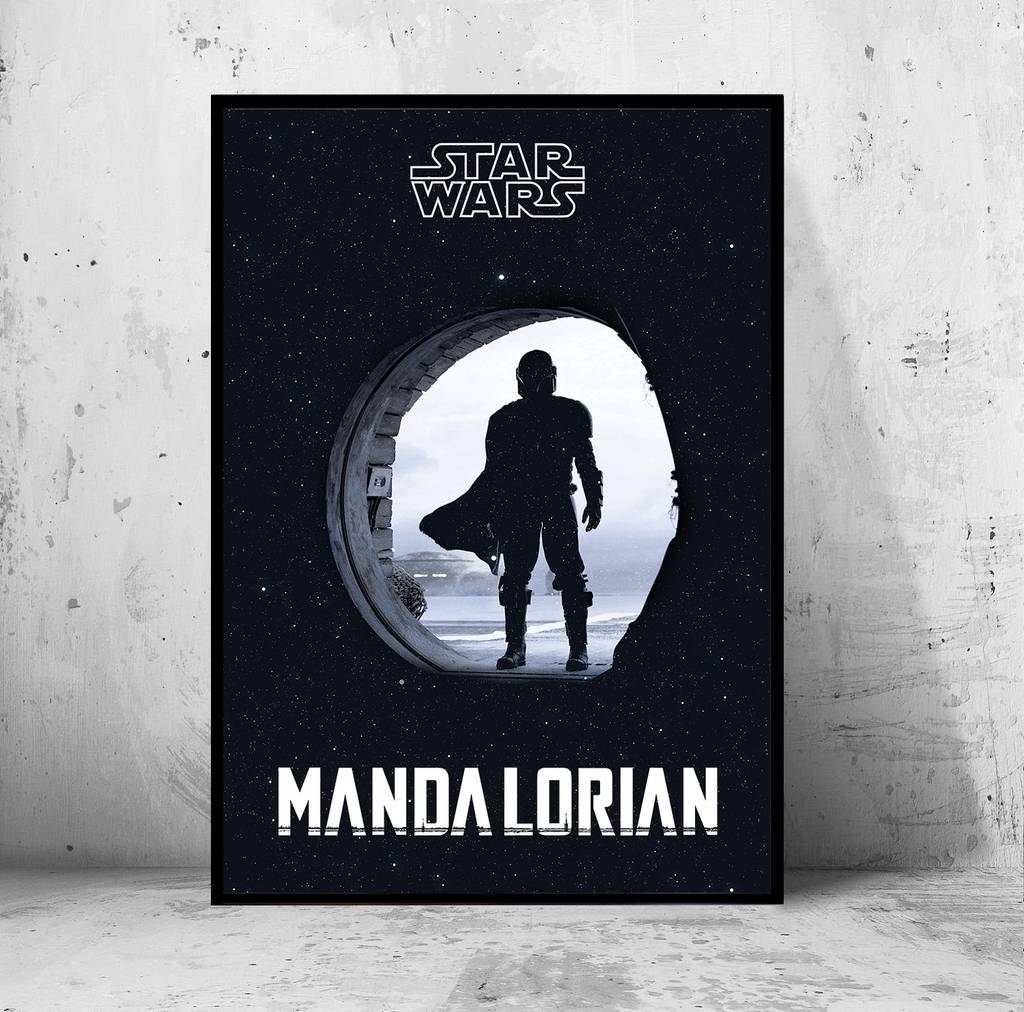 Постер "the Mandalorian" (Мандалорец / Звездные Войны / Star Wars)