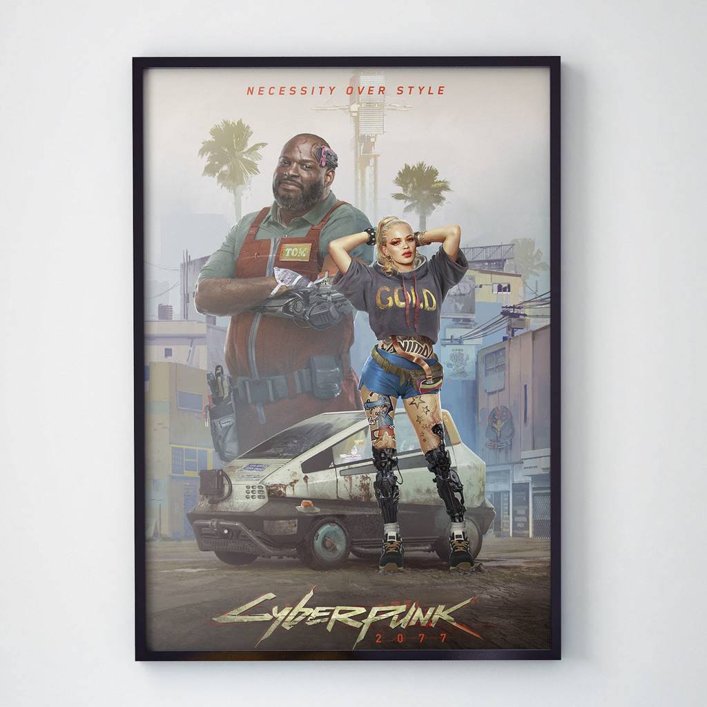 Постер Cyberpunk 2077 | Купити плакат в Україні
