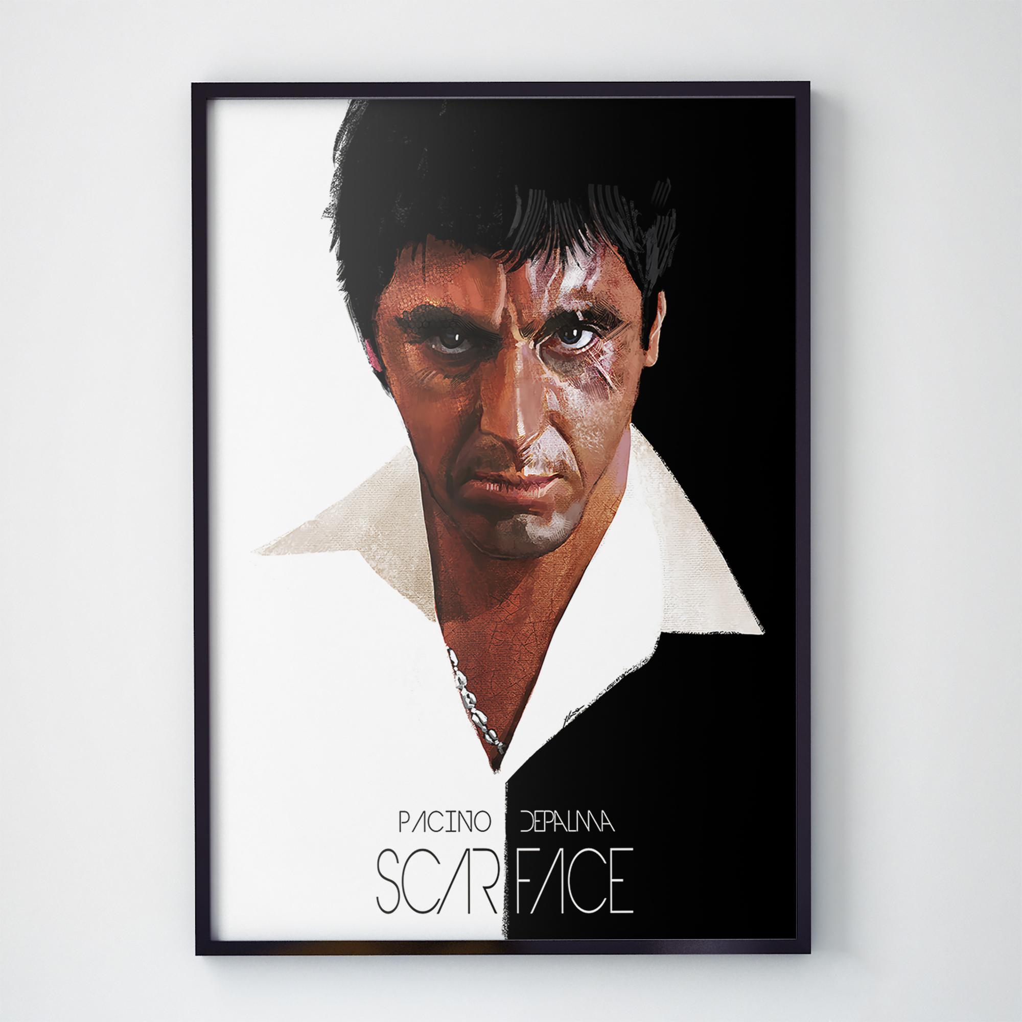 Постер Лицо со шрамом | купить плакат Scarface в Украине