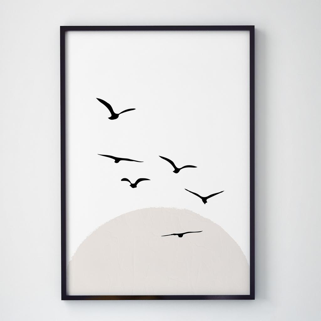 Постер на стіну з Птахами B004