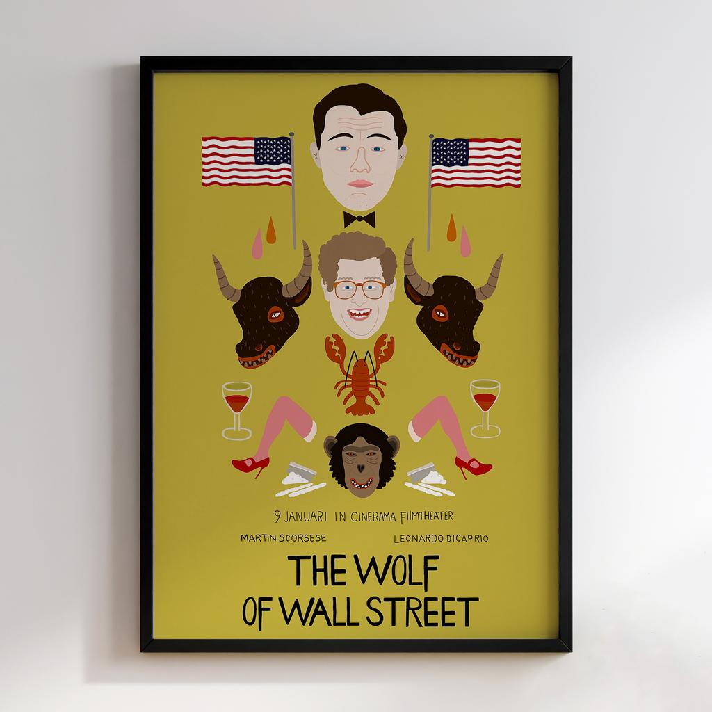 Мінімалістичний постер Вовк з Волл-Стріт (The Wolf of Wall Street) WS04