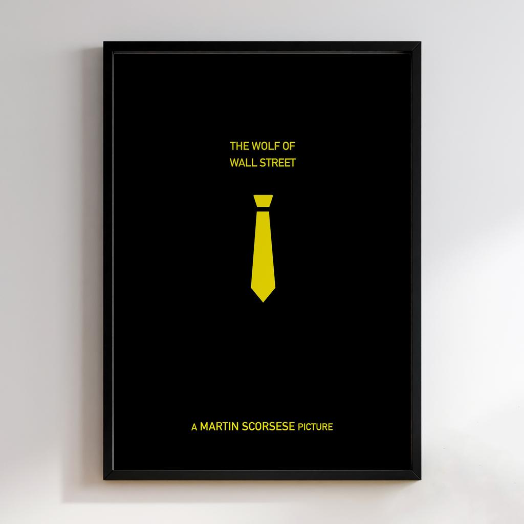 Мінімалістичний постер Вовк з Волл-Стріт (The Wolf of Wall Street) WS12