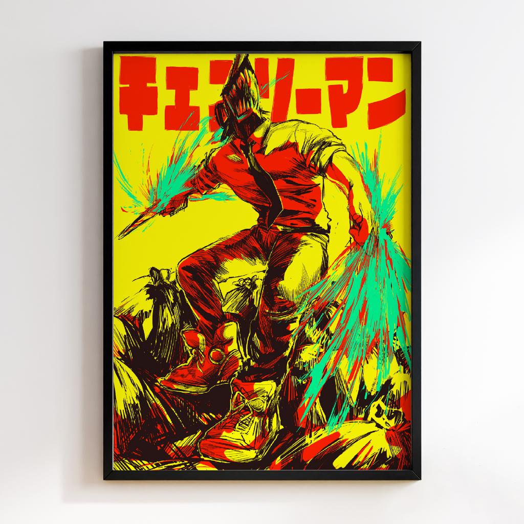 Постер Людина-Бензопила (Chainsaw Man) HM010