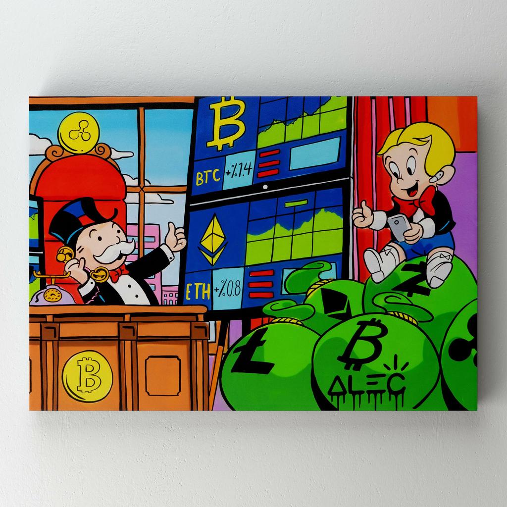 Картина на полотні Алек Монополі (Alec Monopoly) AL43