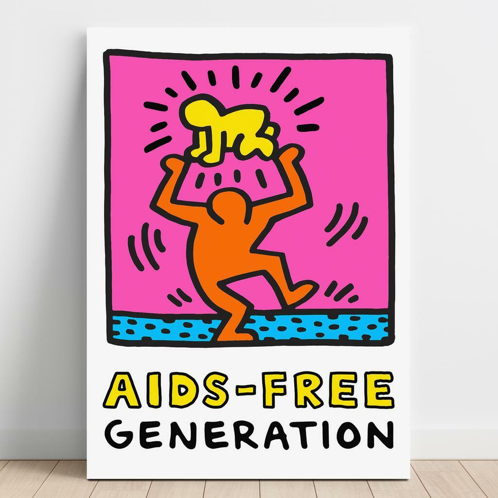 Картина на полотні Кіт Харінг (Keith Haring) KH13