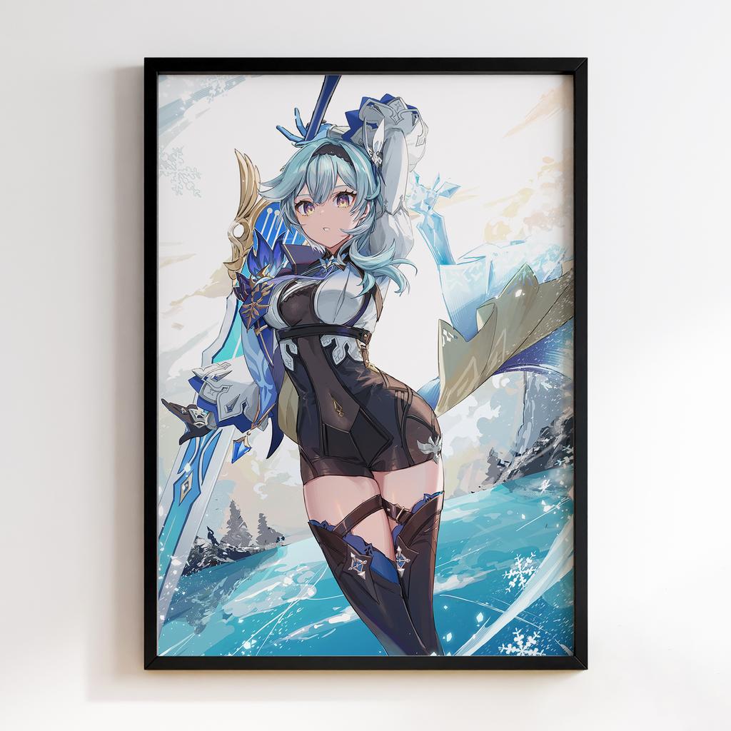 Постер Геншин Імпакт Еола Лоуренс (Genshin Impact Eula Lawrence)​ EWE09