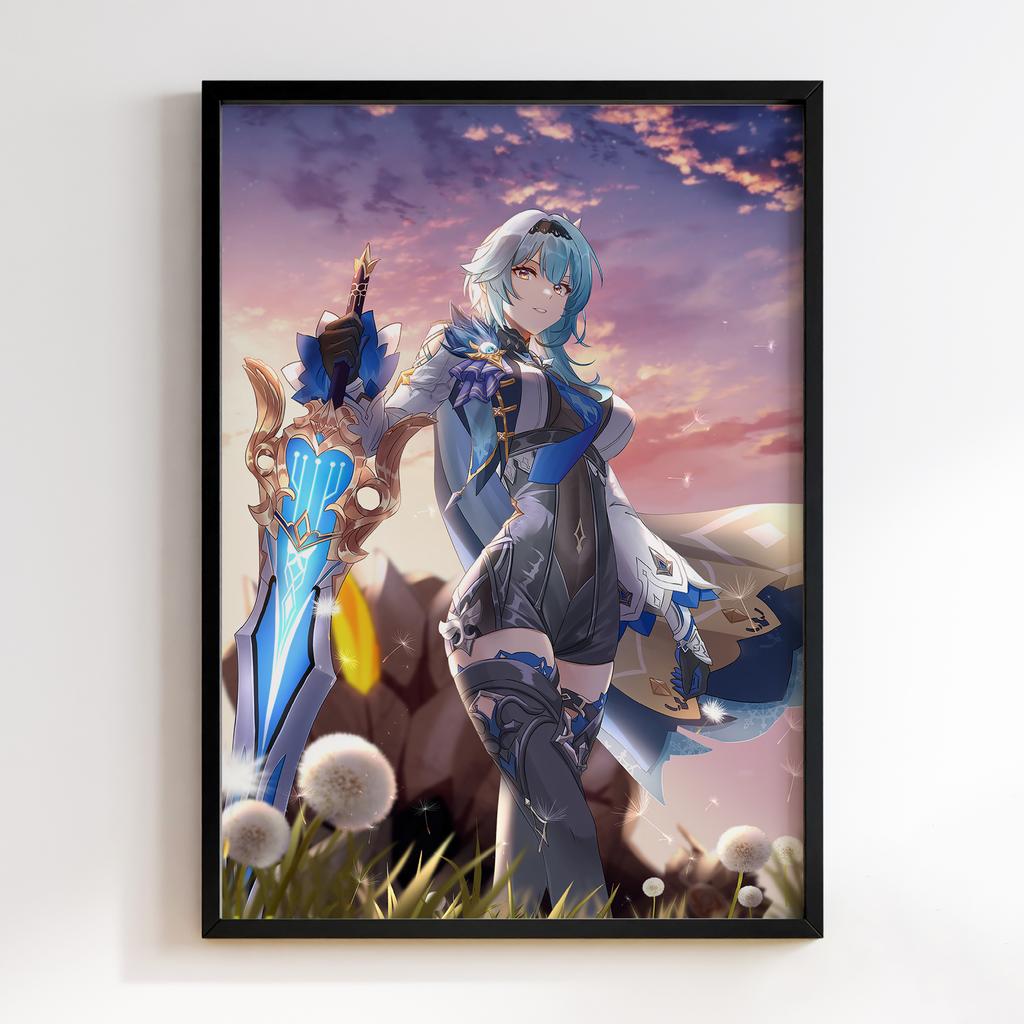 Постер Геншин Імпакт Еола Лоуренс (Genshin Impact Eula Lawrence)​ EWE27