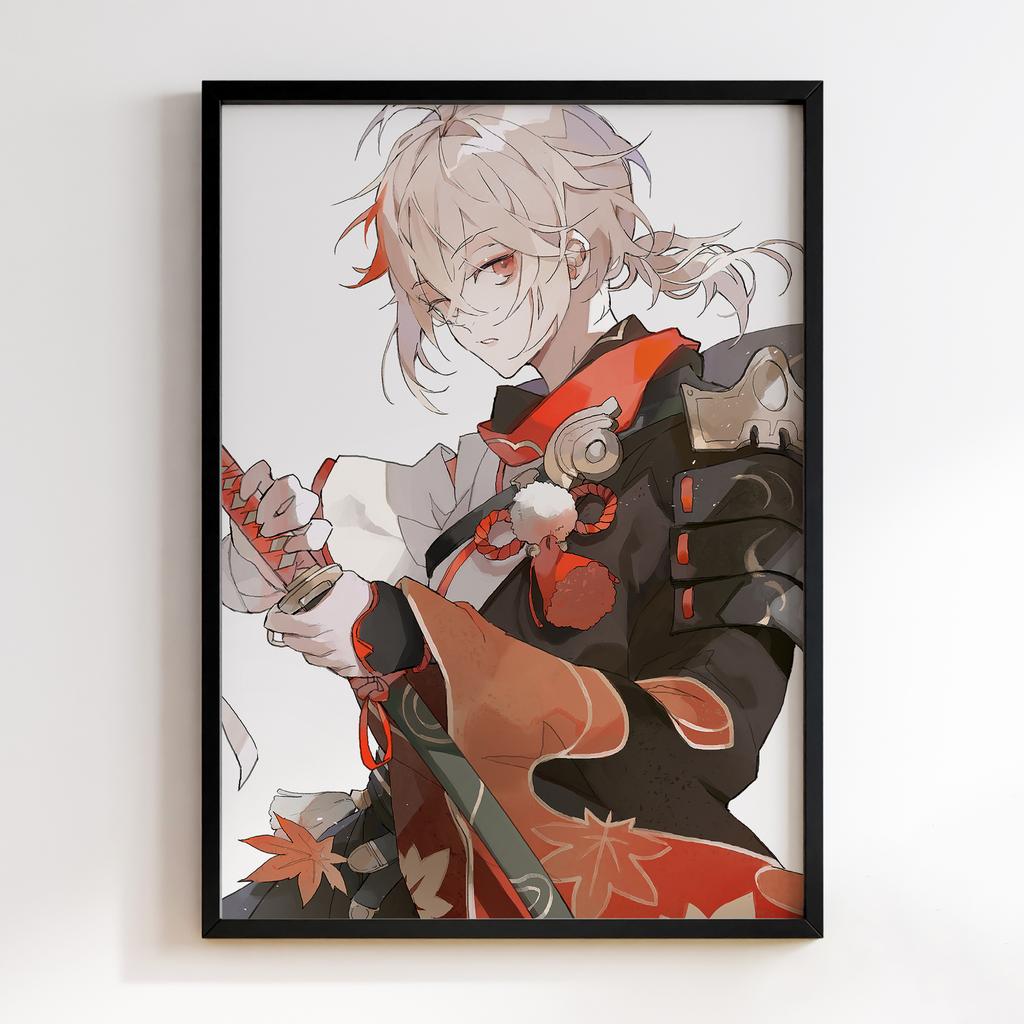 Постер Каедехара Кадзуха Геншин Імпакт (Genshin Impact Kaedehara Kazuha)​ GIKK08