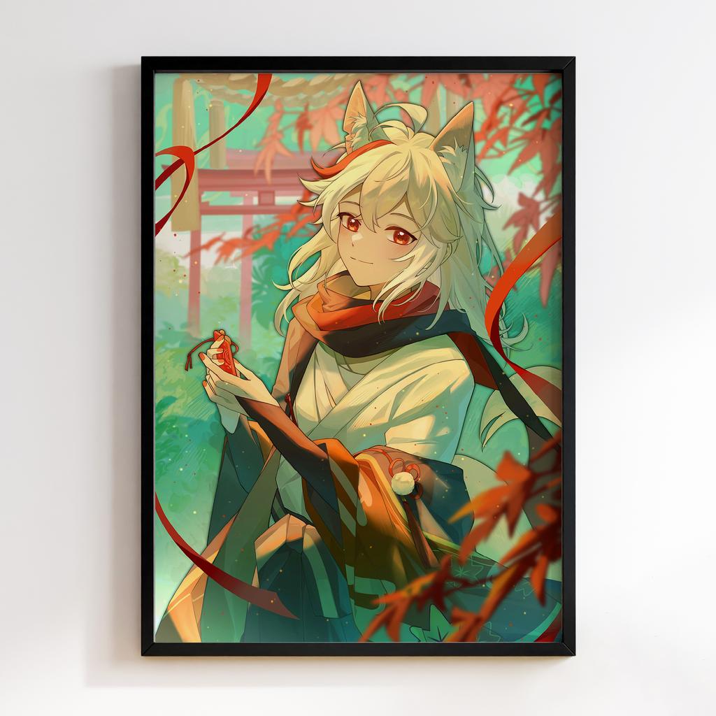 Постер Каедехара Кадзуха Геншин Імпакт (Genshin Impact Kaedehara Kazuha)​ GIKK17