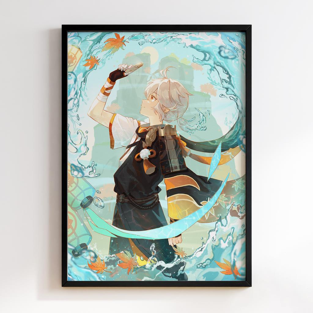 Постер Каедехара Кадзуха Геншин Імпакт (Genshin Impact Kaedehara Kazuha)​ GIKK24