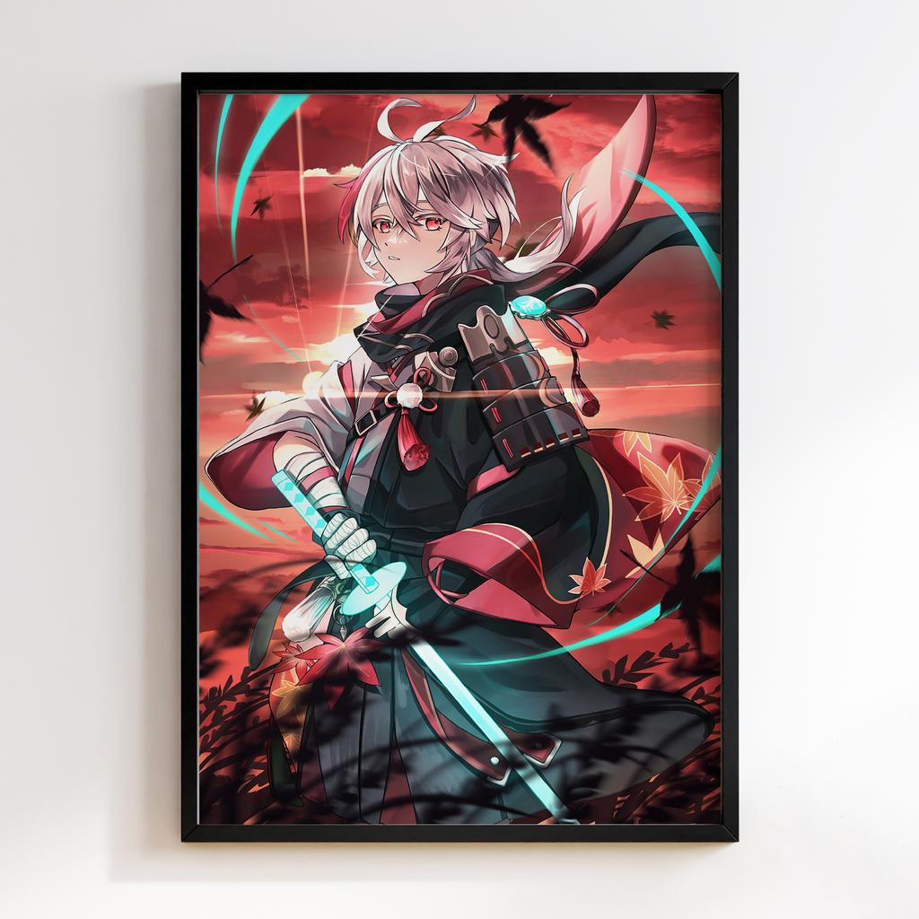 Постер Каедехара Кадзуха Геншин Імпакт (Genshin Impact Kaedehara Kazuha)​ GIKK25