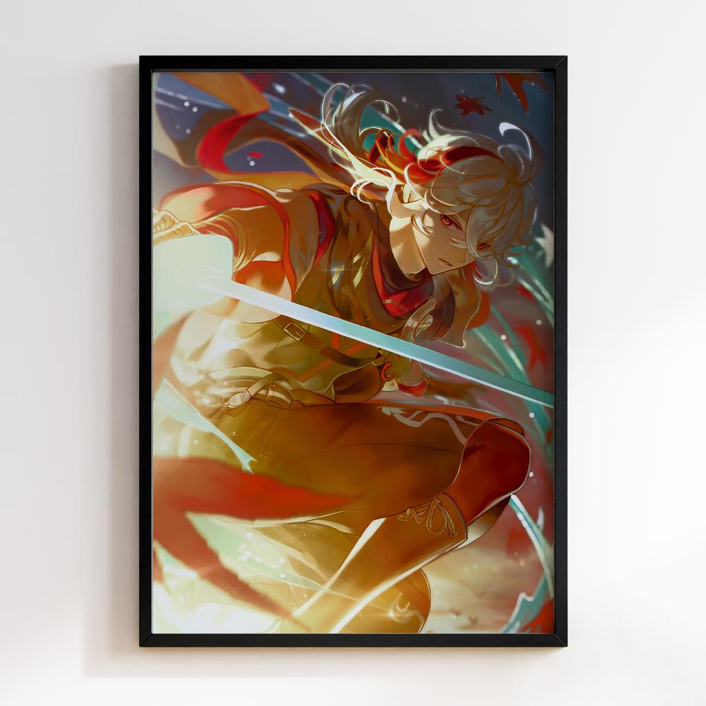 Постер Каедехара Кадзуха Геншин Імпакт (Genshin Impact Kaedehara Kazuha)​ GIKK26