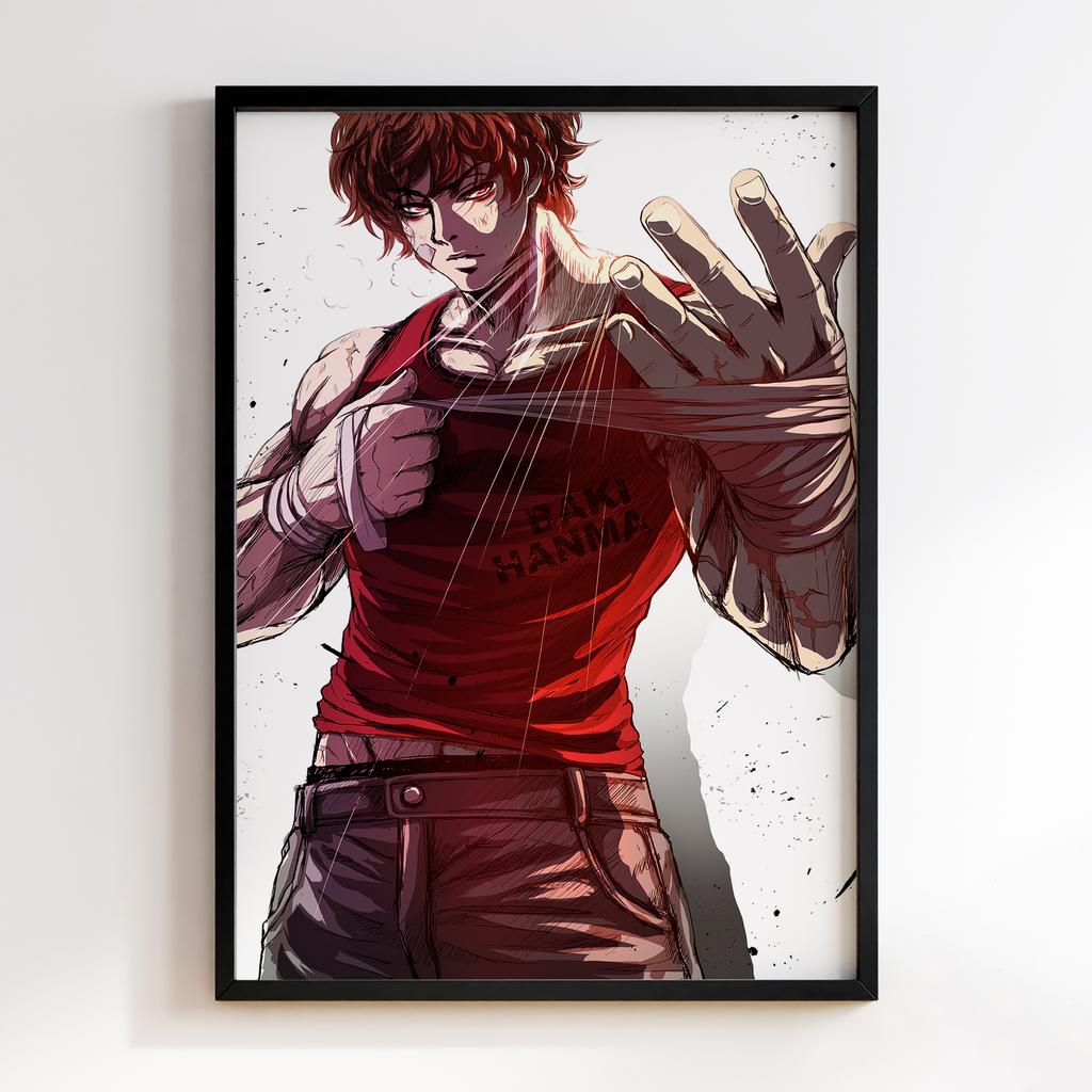 Постер Бакі Ханма (Hanma Baki) HBV02