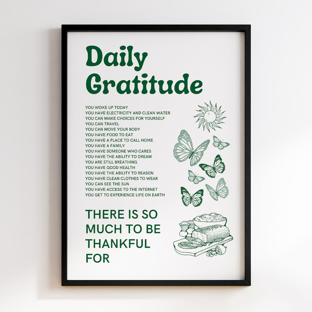 Постер Daily Gratitude