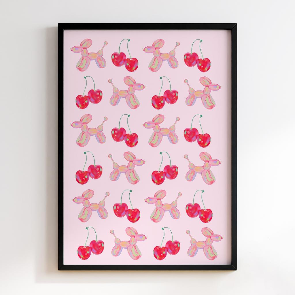 Постер Cherry Balloon Dog