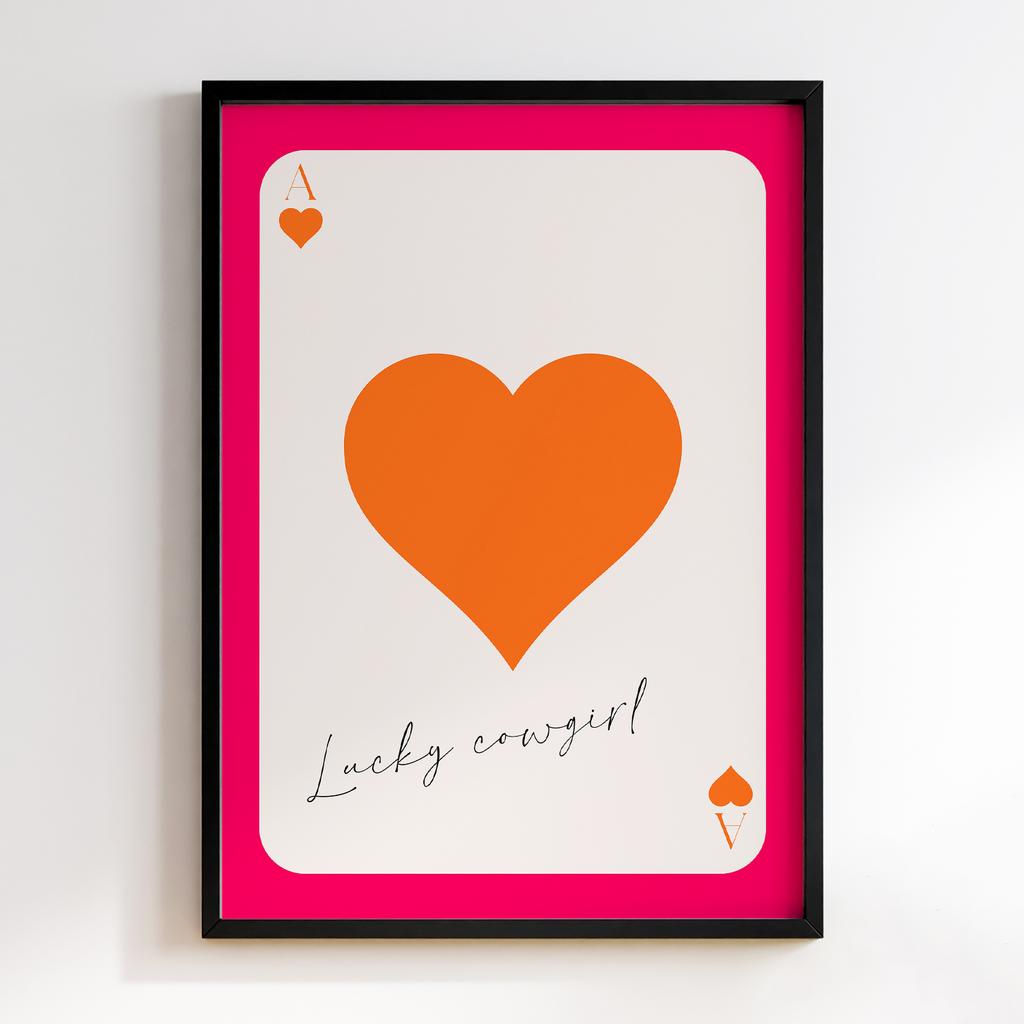 Постер Lucky Cowgirl Card
