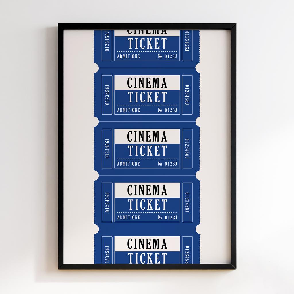Постер Cinema Ticket Collage
