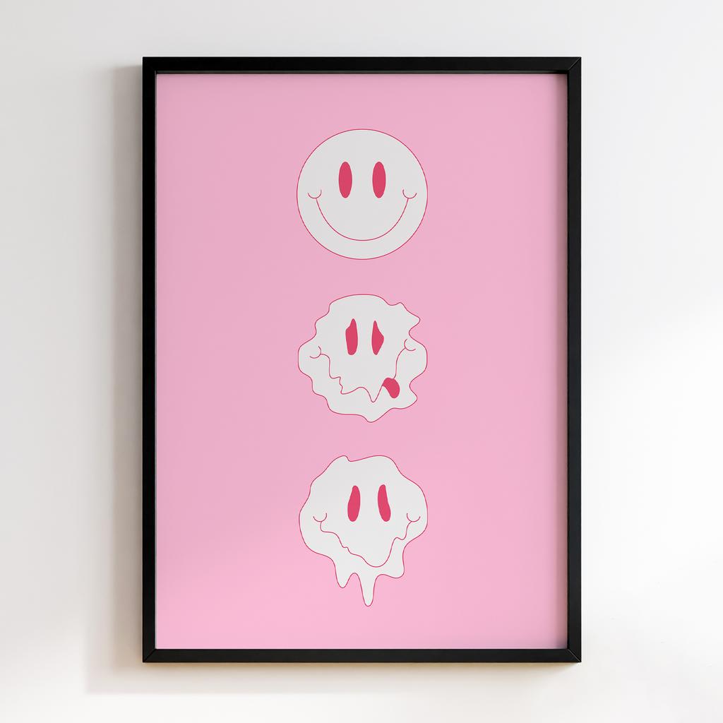 Постер Pink Smiles Emoji
