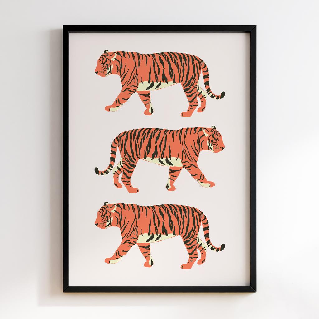 Постер Tigers Modern Art