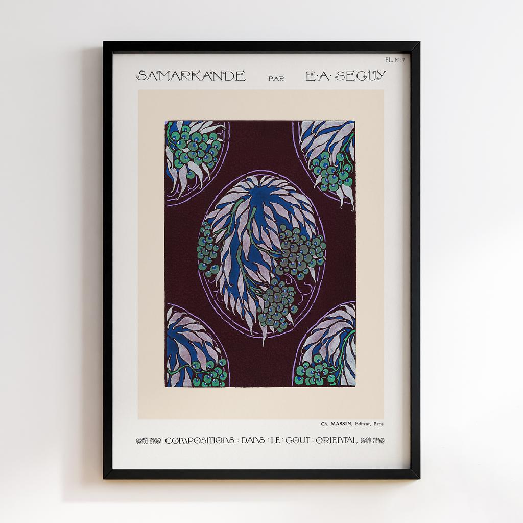 Постер Emile-Alain Séguy Art Nouveau Pattern Samarkande 1914 EAS02