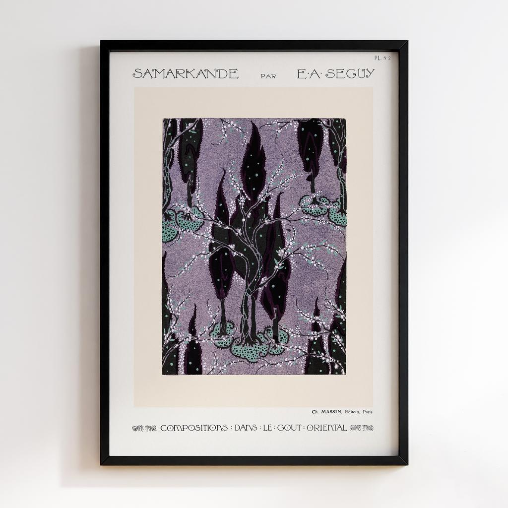 Постер Emile-Alain Séguy Art Nouveau Pattern Samarkande 1914 EAS06
