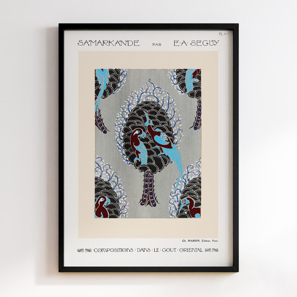 Постер Emile-Alain Séguy Art Nouveau Pattern Samarkande 1914 EAS08