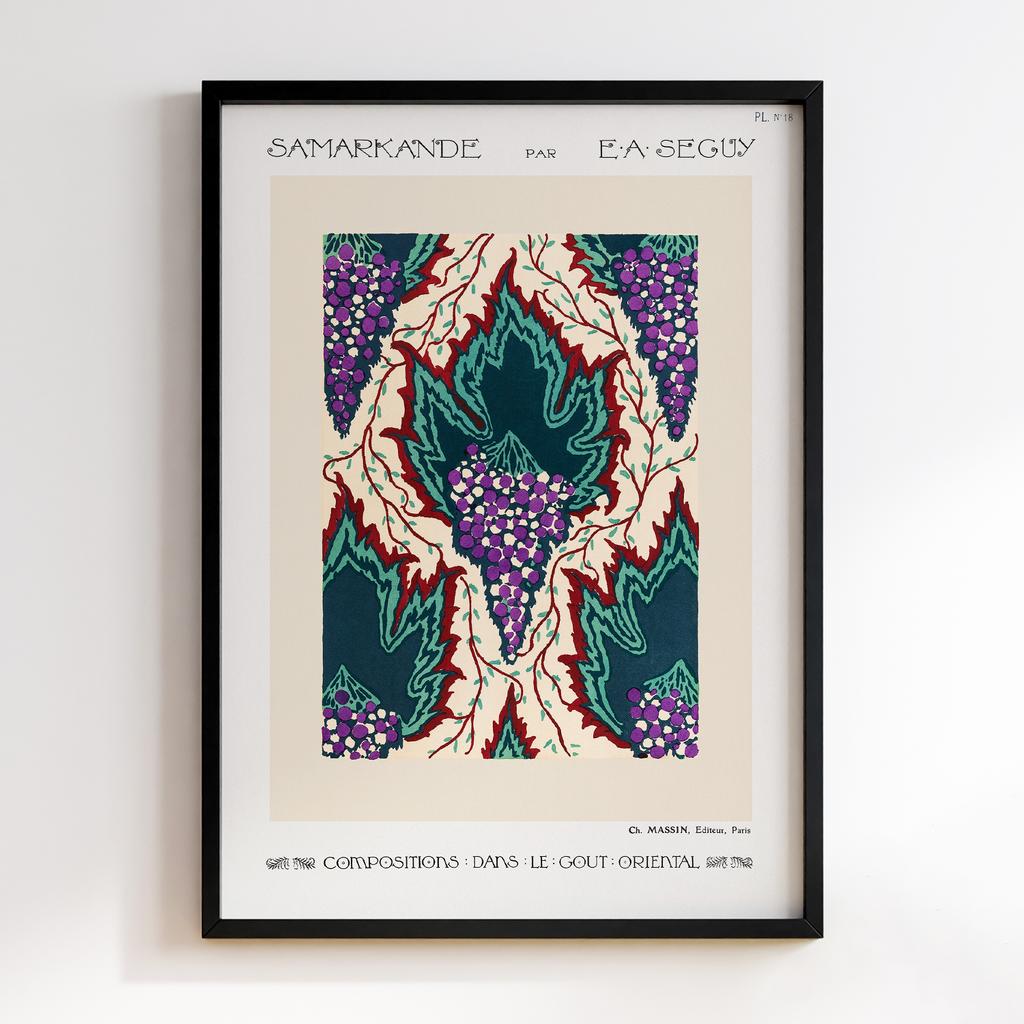 Постер Emile-Alain Séguy Art Nouveau Pattern Samarkande 1914 EAS09